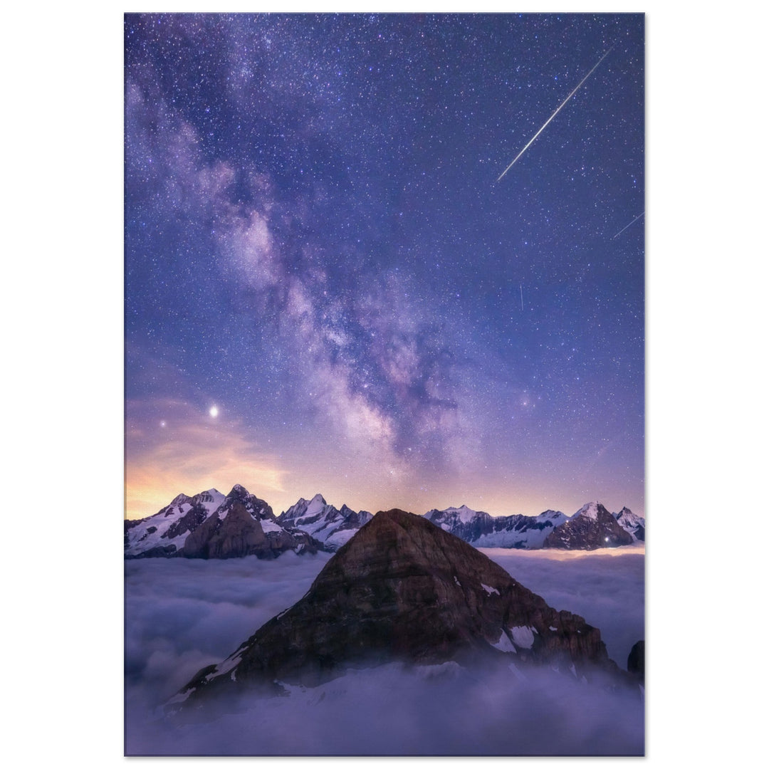 MYSTERIES | Milky way in the Bernese Alps - Canvas Print