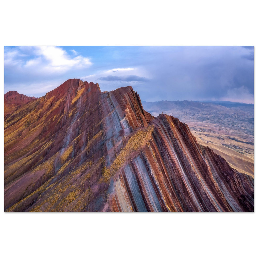 THE LINE UP | Colorful Peruvian Mountain Range - Aluminum Print