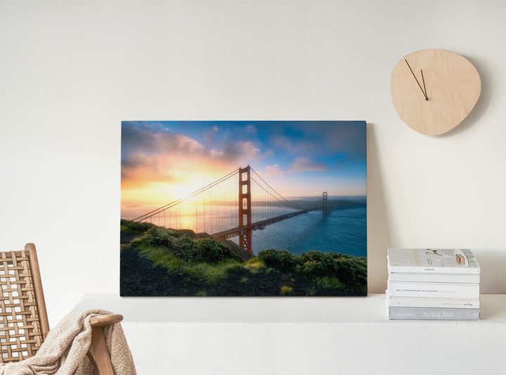 GOLDEN GATE SUNRISE | Sonnenaufgang bei San Francisco - Leinwand