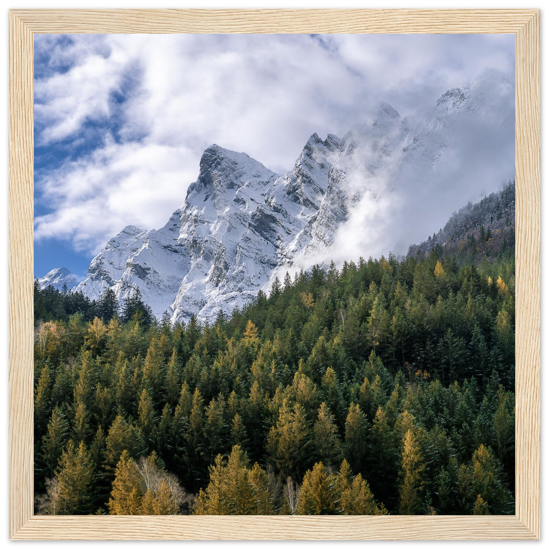 SANCTUARY | Engelhörner in Innertkirchen - Premium Wooden Framed Poster