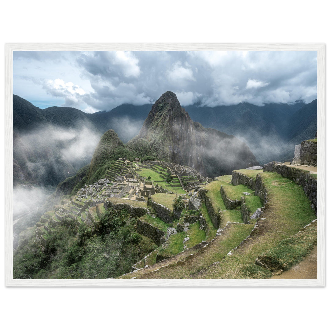 MACHU PICCHU | Historisches Schutzgebiet in Peru - Mattes Poster in Holzrahmen
