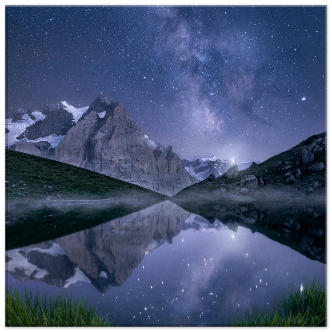 AURA | Milky Way And Alpine Lake - Canvas Print