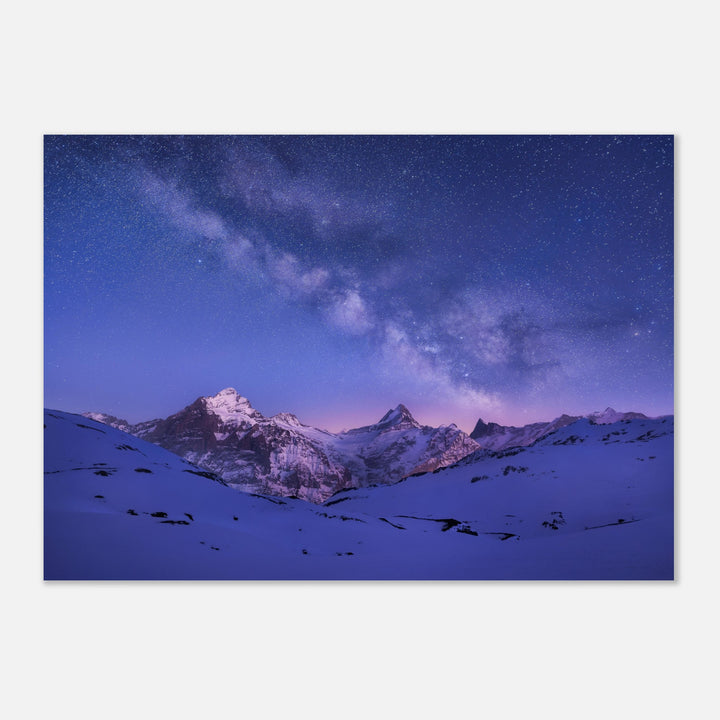 ELYSIUM | Winter milky way in the Bernese Alps - Premium Matte Poster