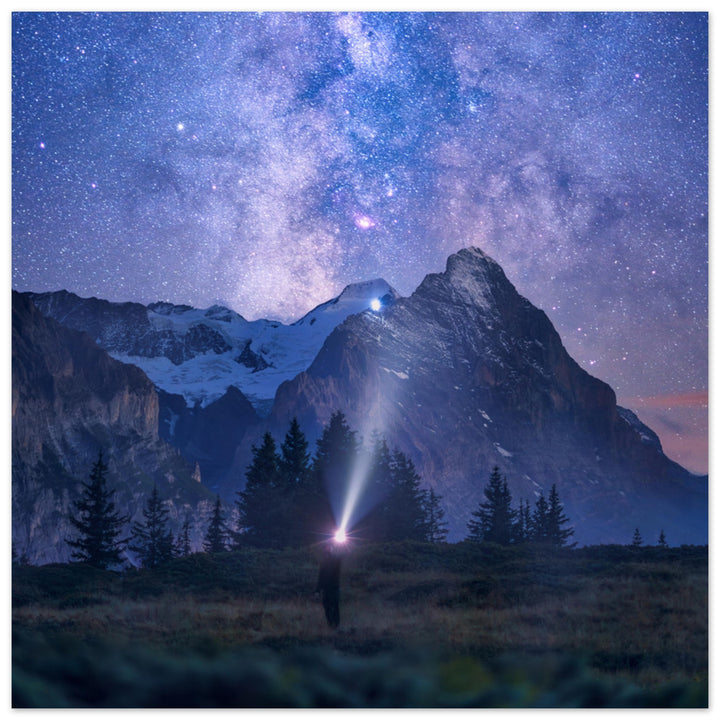 TORN | Milky Way & Eiger Mountain - Premium Matte Poster