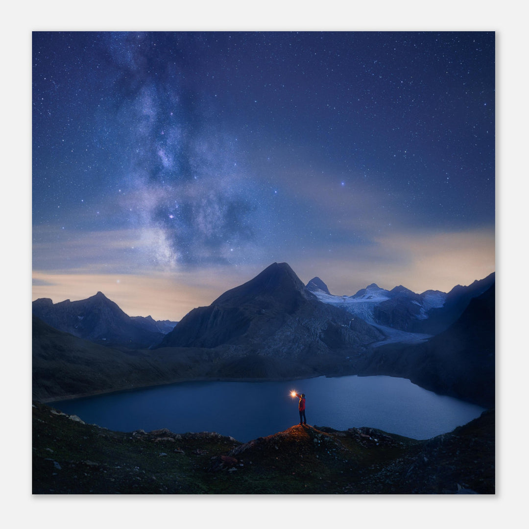 FREED | Milky Way in the Alps - Premium Matte Poster