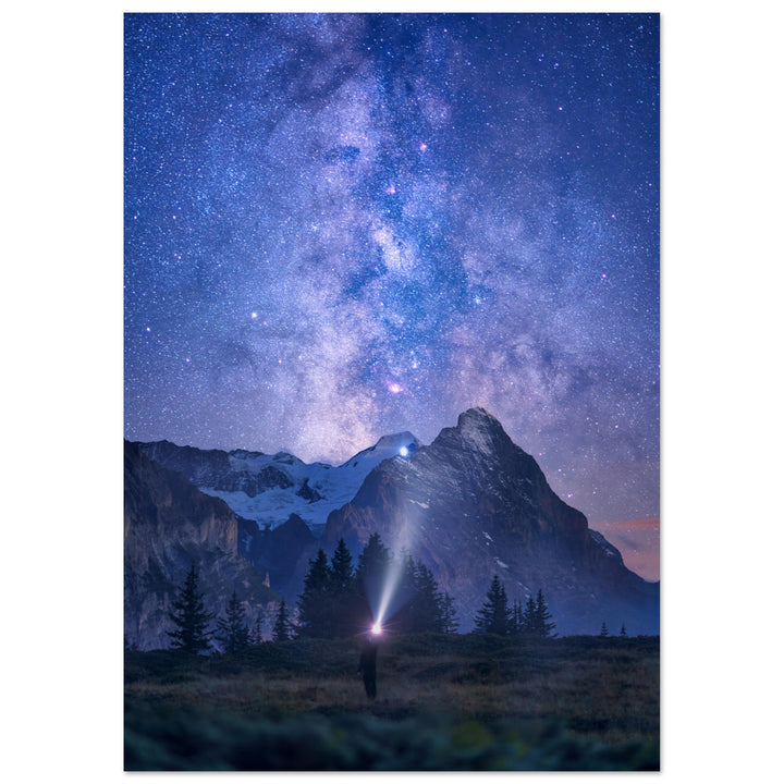TORN | Milky Way & Eiger Mountain - Premium Matte Poster