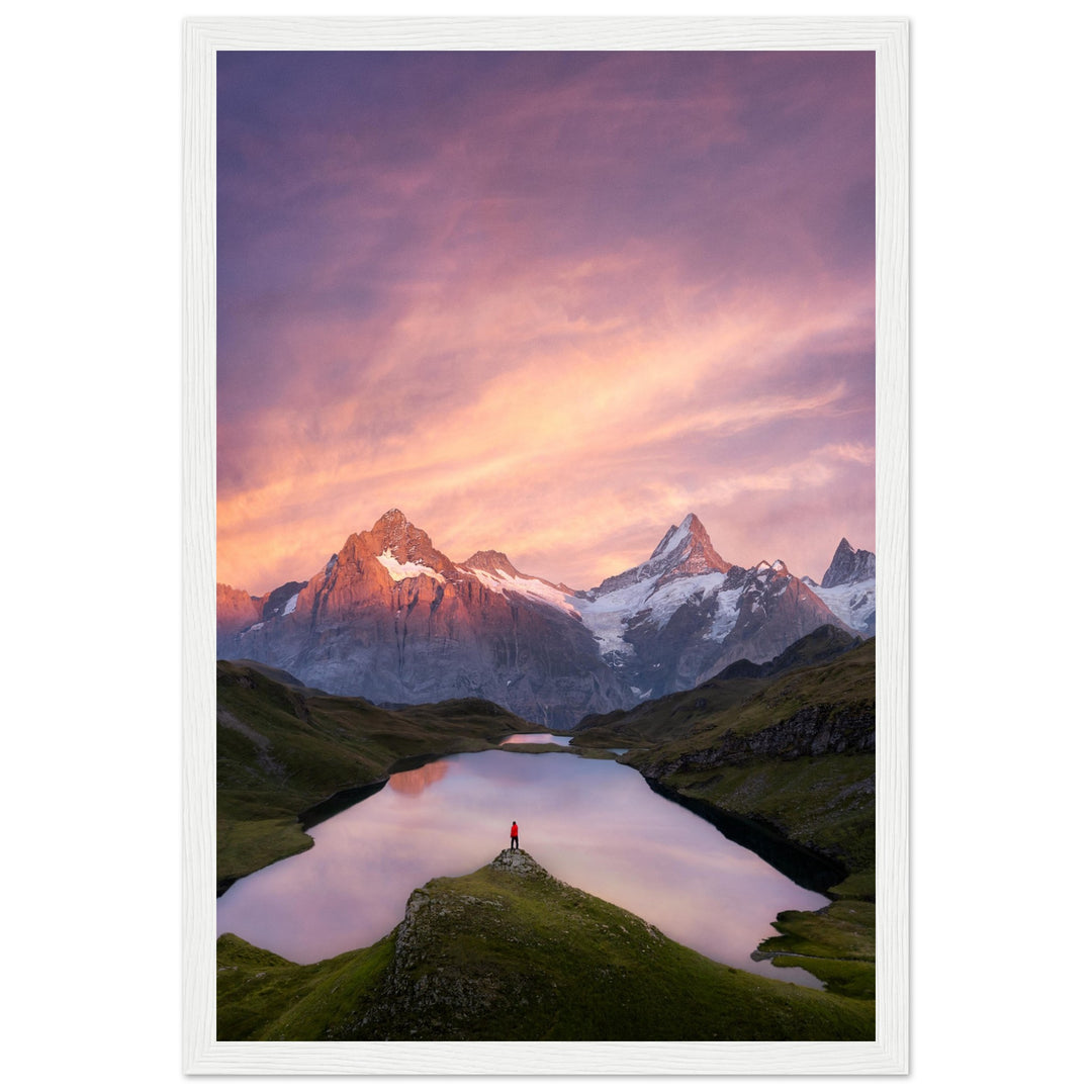 EXILE | Wetterhorn & Schreckhorn - Poster in Holzrahmen