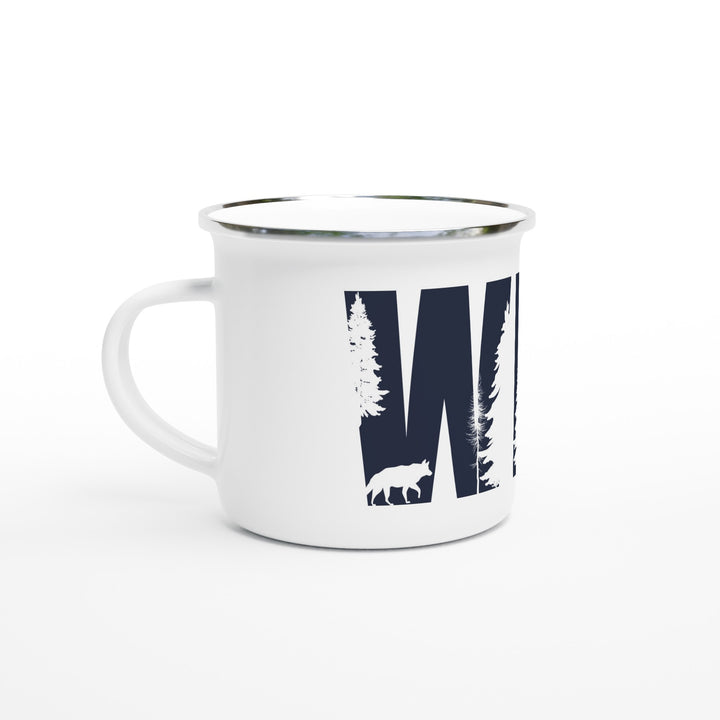 WILD | White 350ml Enamel Mug