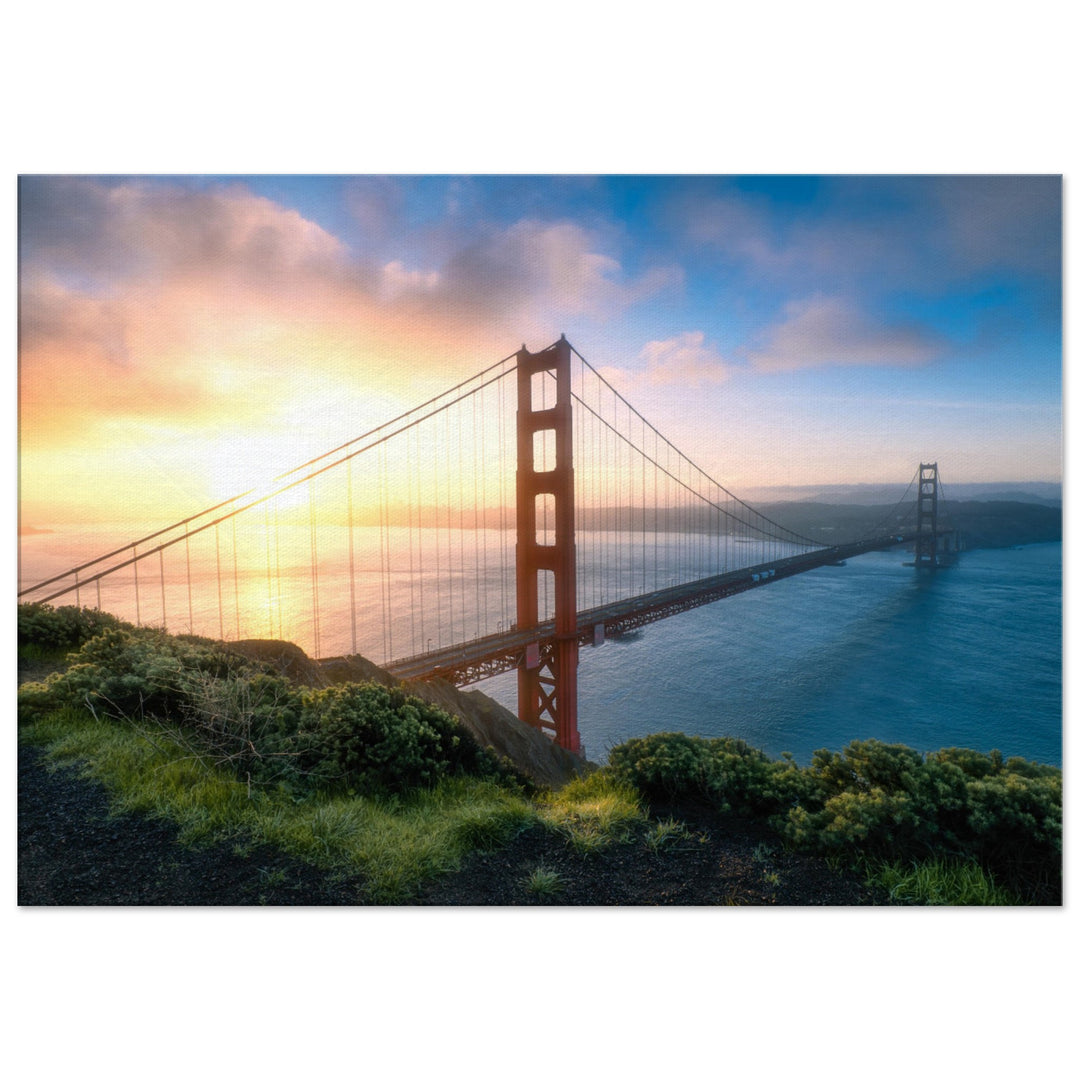 GOLDEN GATE SUNRISE | Sonnenaufgang bei San Francisco - Leinwand