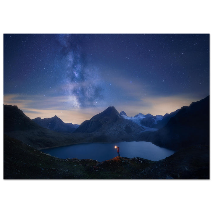 FREED | Milky Way in the Alps - Premium Matte Poster