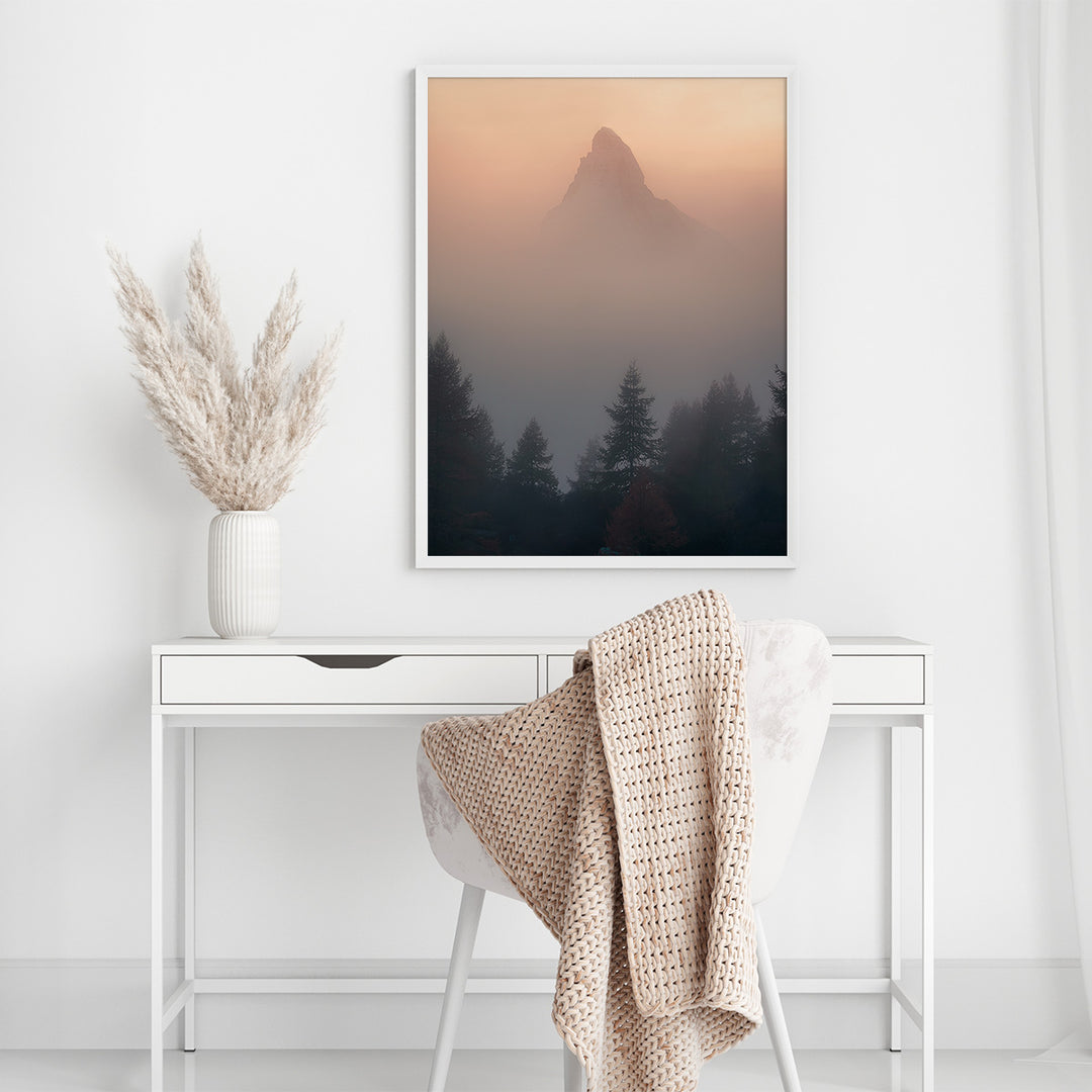GHOST | Matterhorn - Premium Matte Paper Wooden Framed Poster