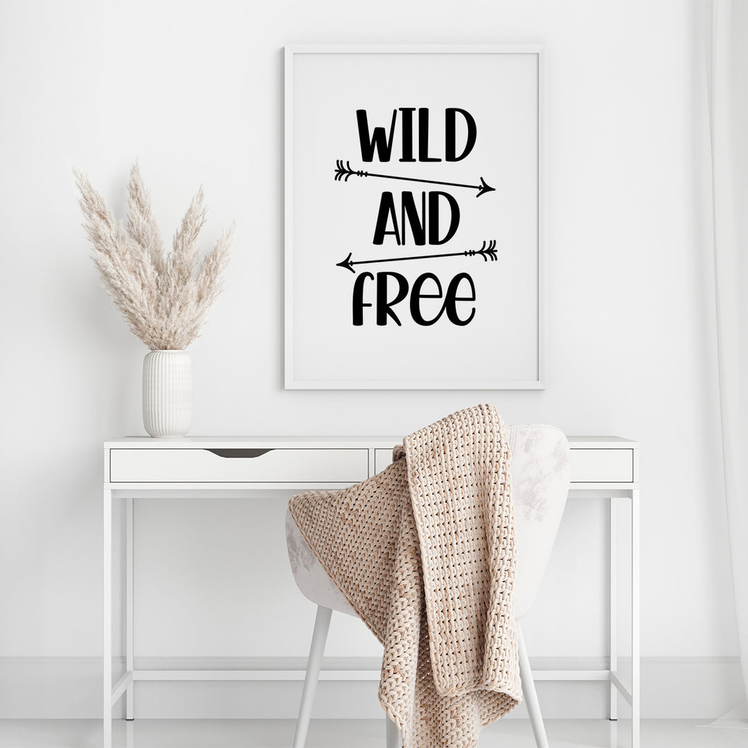 WILD AND FREE | Museum-Quality Matte Poster