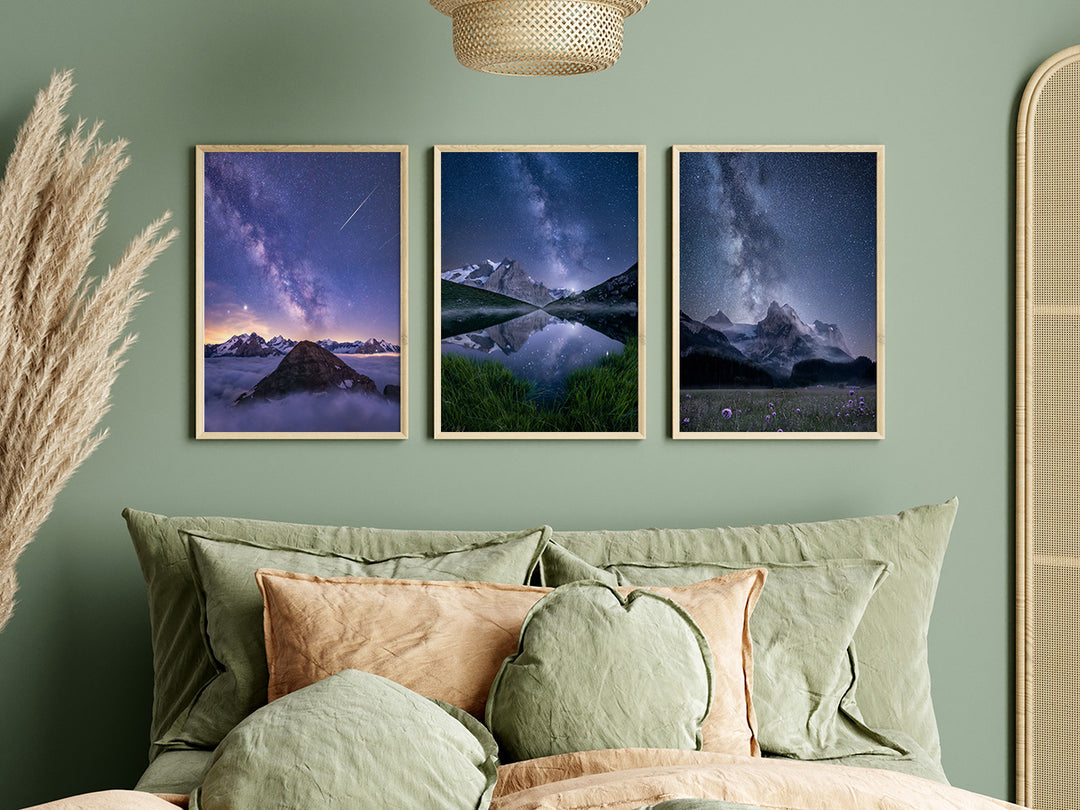 Milchstrassen Poster Set - 3x A2 (42 x 59.4cm)